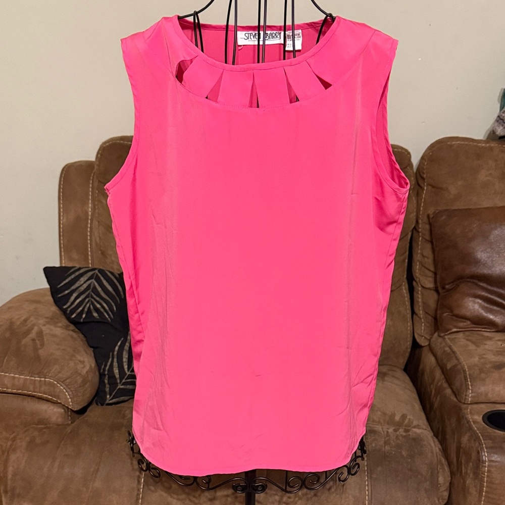 Sleeveless Pink Top